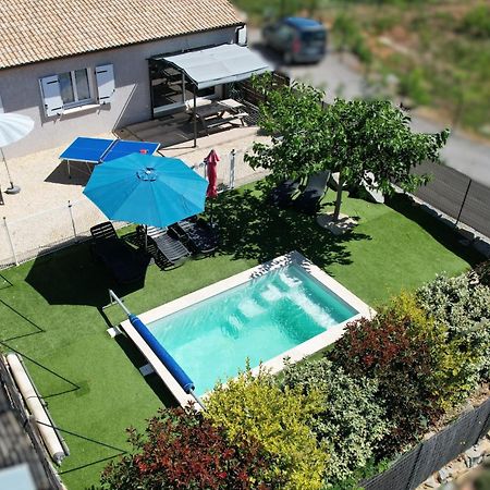 En Ardeche, Gite L'Odyssee Climatise Avec Sa Piscine Privee Et Chauffee Joyeuse Bagian luar foto